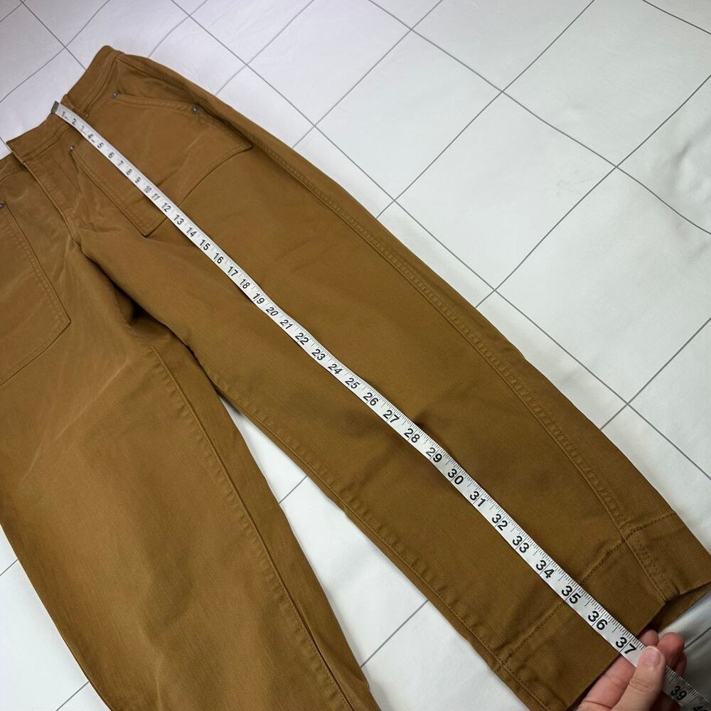 Gap Pants Womens 6 Bronze Brown Barrel Khaki Utility Cotton Blend High Rise - Picture 11 of 12